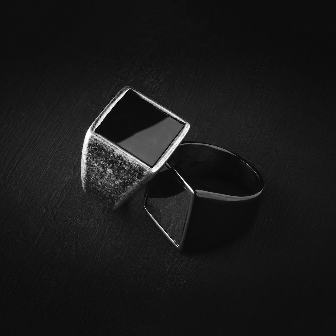 Black Signet Ring - Our Signature Men's Signet Ring in Black has been crafted to be worn on a day-to-day basis or even on a night out.